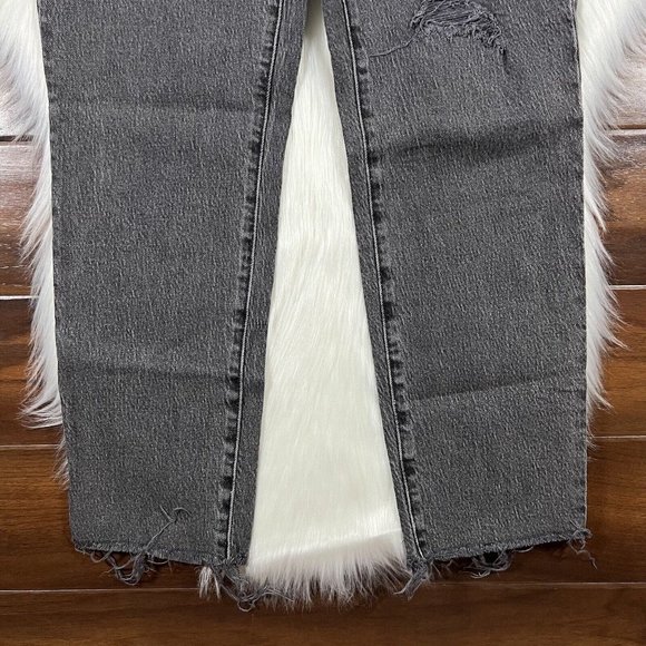 Madewell Size 25 Petite‎ Black Cosner Wash Perfect Vintage Denim Jeans NB058 - Picture 3 of 10